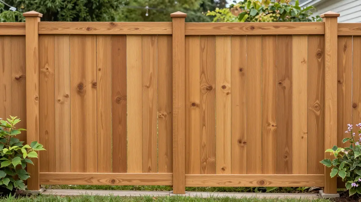 Shadowbox Cedar Fencing Neighborly Design with Dual-Side Appeal