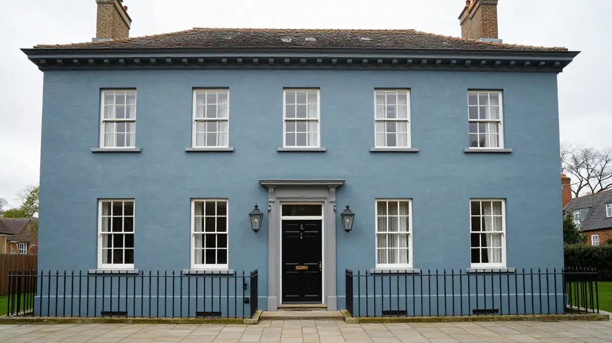 Slate Blue with Gray