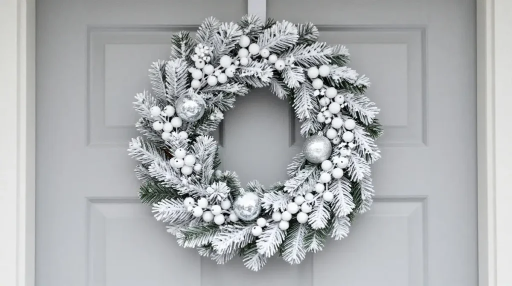 Snowy White Christmas Wreath