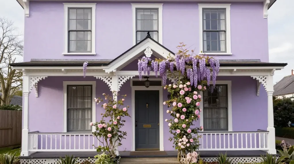 Soft Lavender and Muted Lilac