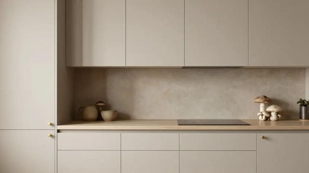 Soft Mushroom Color Kitchen