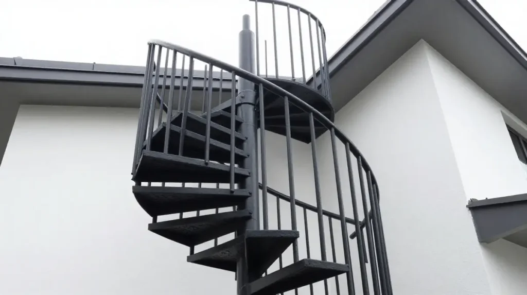 Spiral Outdoor Staircase for Tight Spaces