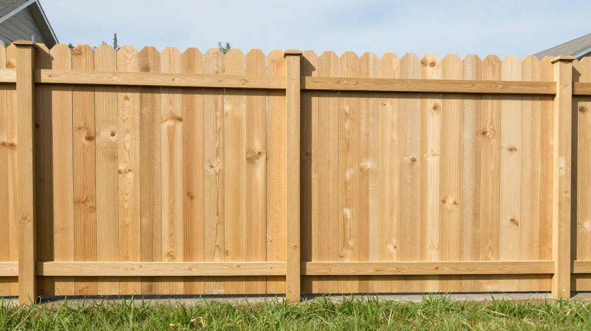 Stockade Style Using Pressure-Treated Pine Solid Privacy on a Budget