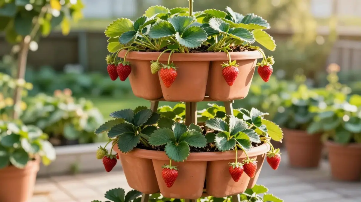 Strawberry Tower Planter Boxes