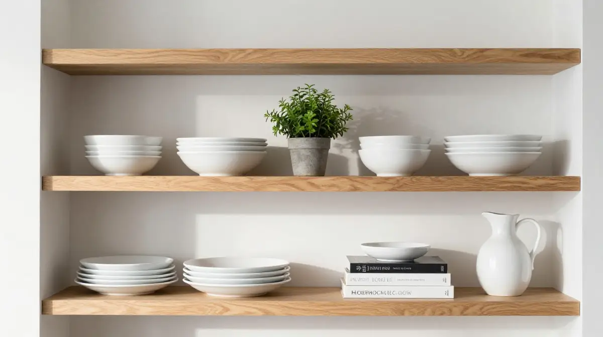 Style Kitchen Shelves with Function and Beauty Together