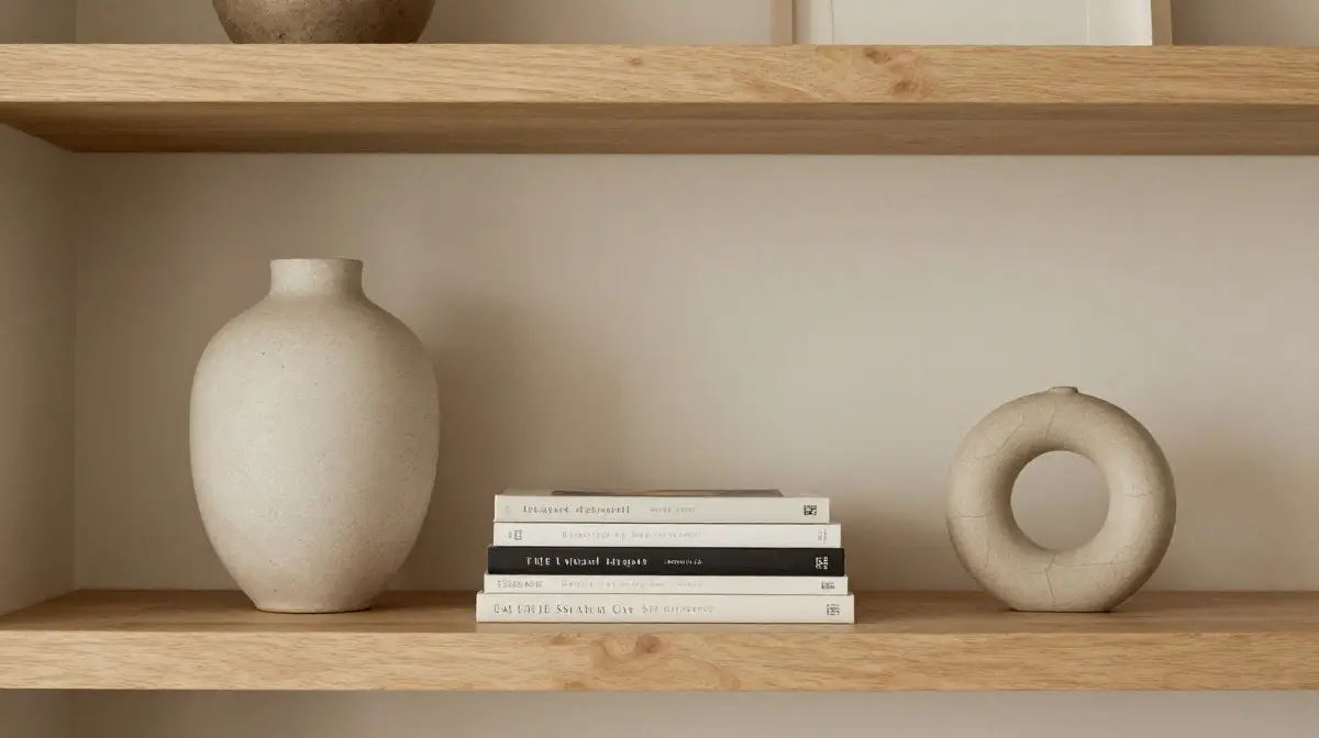 Style Shelves in Odd Numbers for a Natural Look
