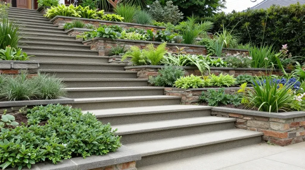 Terraced Garden Steps for Sloped Yards