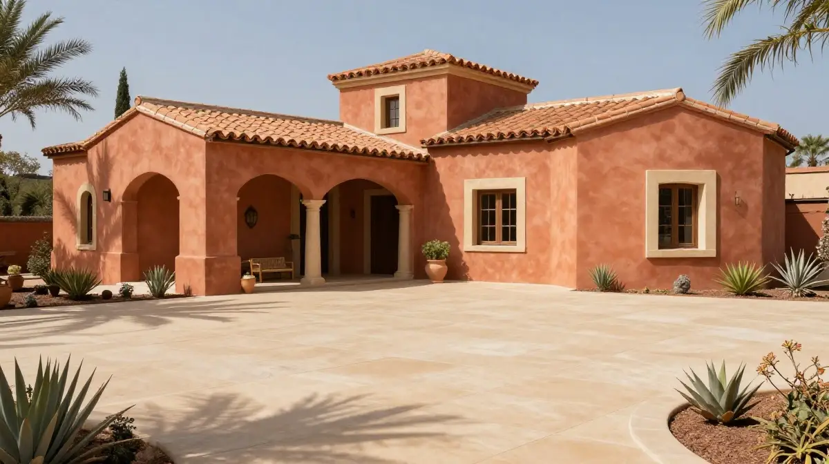 Terracotta with Sandy Beige