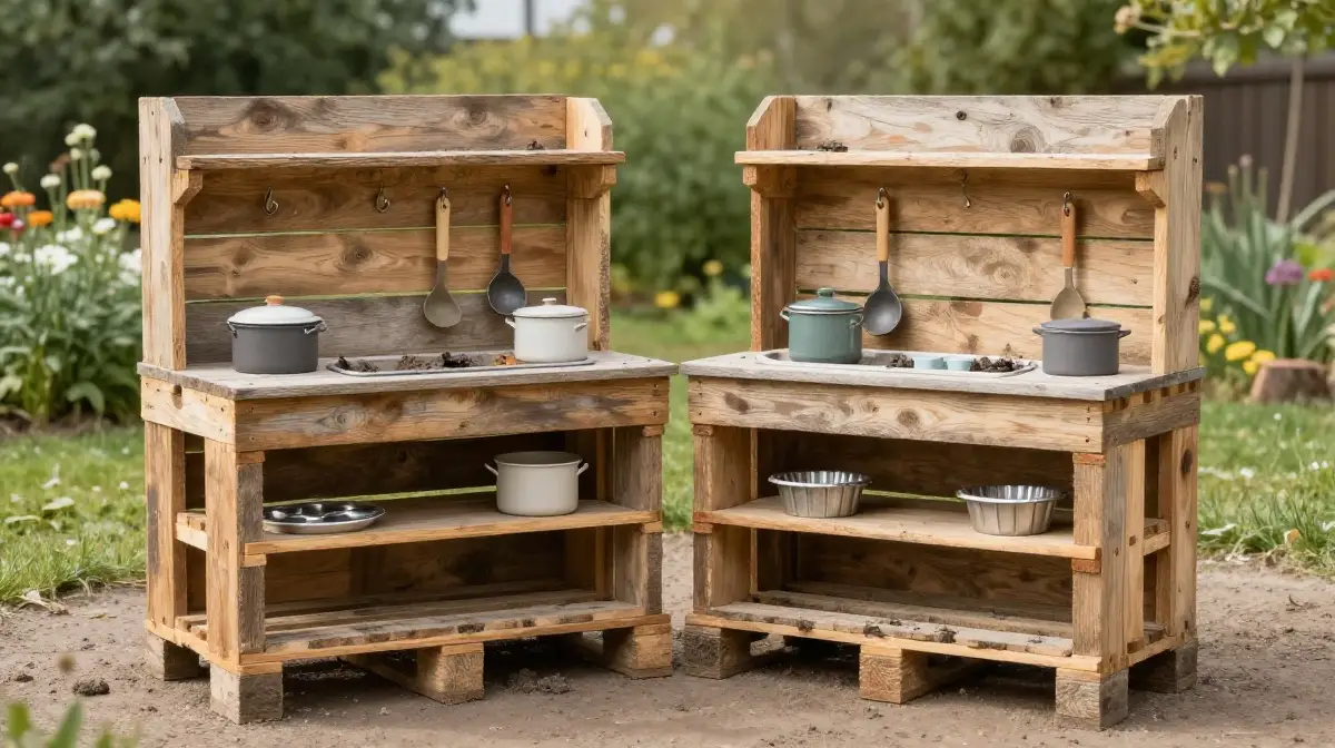 The Classic Pallet Mud Kitchen Setup