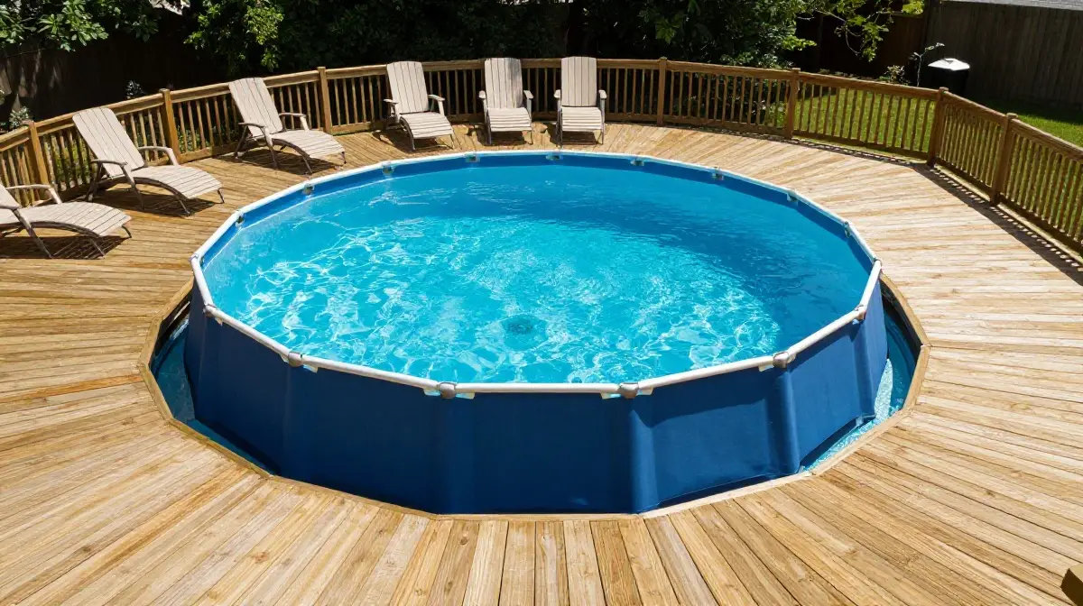 The Classic Wraparound Above Ground Pool Deck