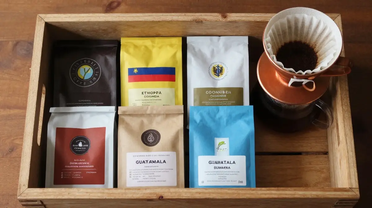 The Gourmet World Coffee Tour Basket