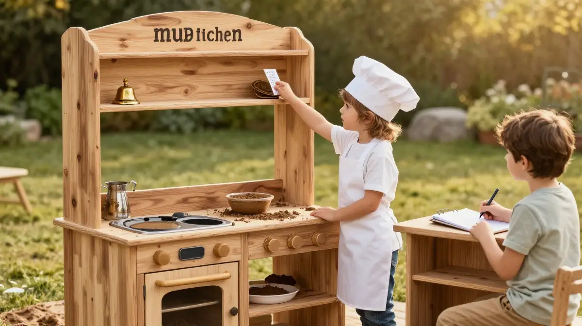 The Mud Kitchen Setup Inspired by a Real Restaurant Kitchen