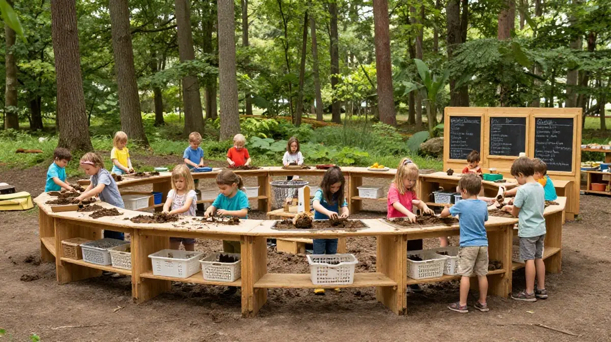 The Mud Kitchen Setup for School and Forest School Settings