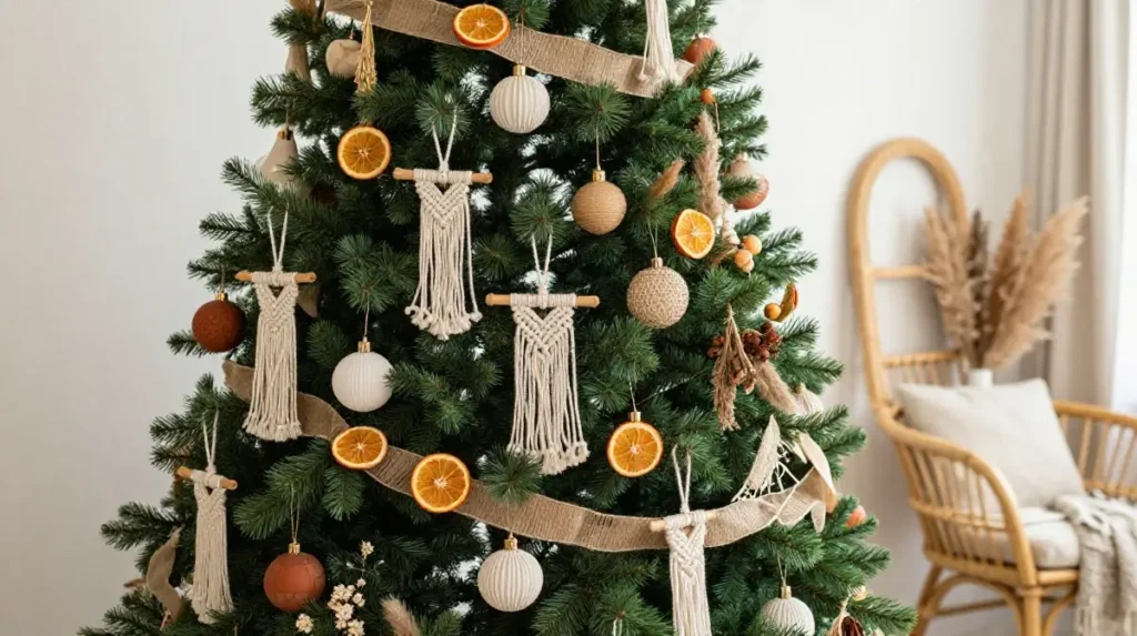 Try a Boho Christmas Tree for Something Unique