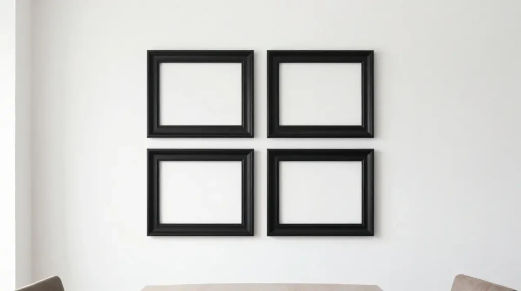 Try a Classic Symmetrical Gallery Wall for a Clean Look