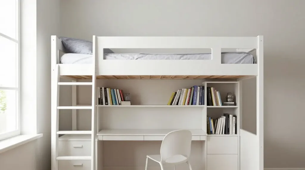 Try a Loft Bed to Free Up Floor Space