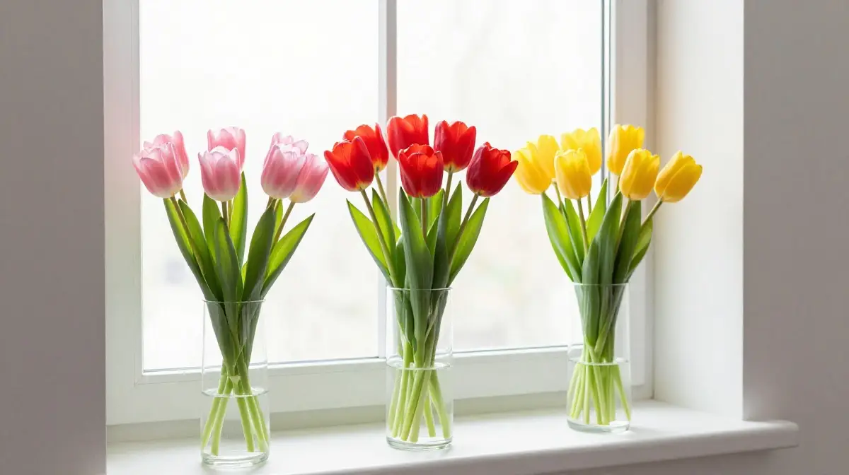 Tulip Arrangements in Colorful Spring Displays