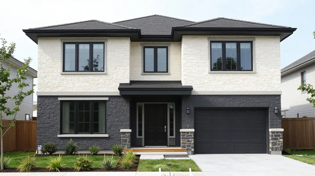 Two-Tone Exterior with Contrasting Upper and Lower