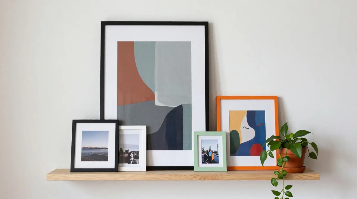 Use Artwork and Frames to Add Color and Personality