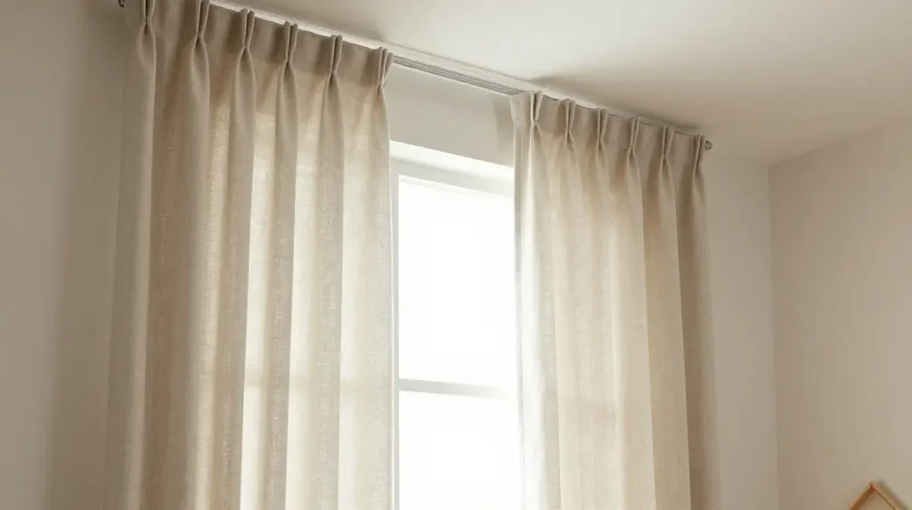 Use Curtains to Add Height and Softness