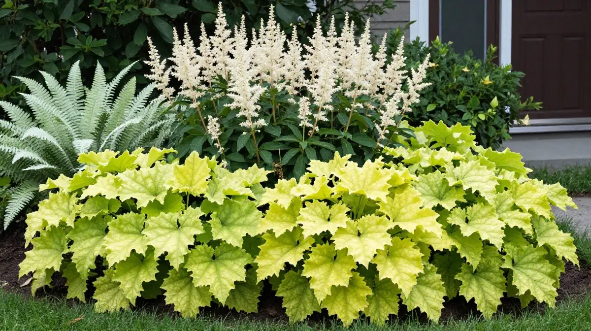 Use Heuchera to Brighten a North-Facing Front Yard