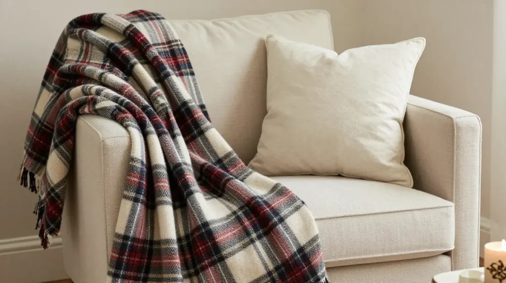 Use Plaid Accents Thoughtfully