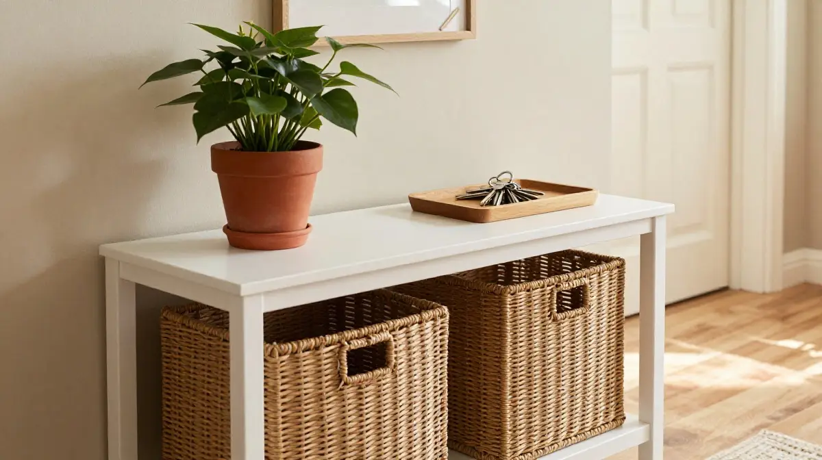 Vintage and Rattan Accents for Warmth and Character