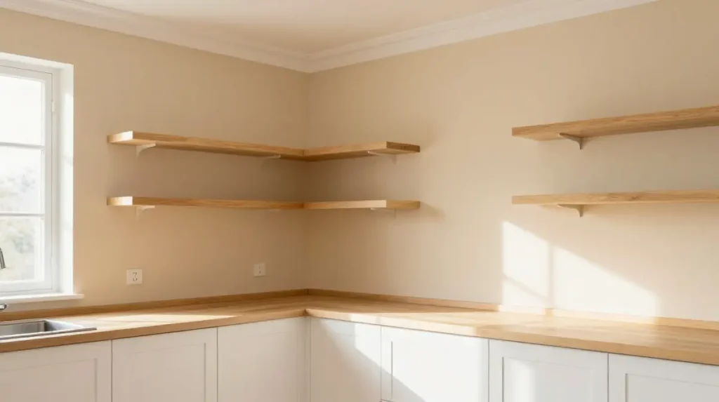 Warm Beige Walls with White Trim