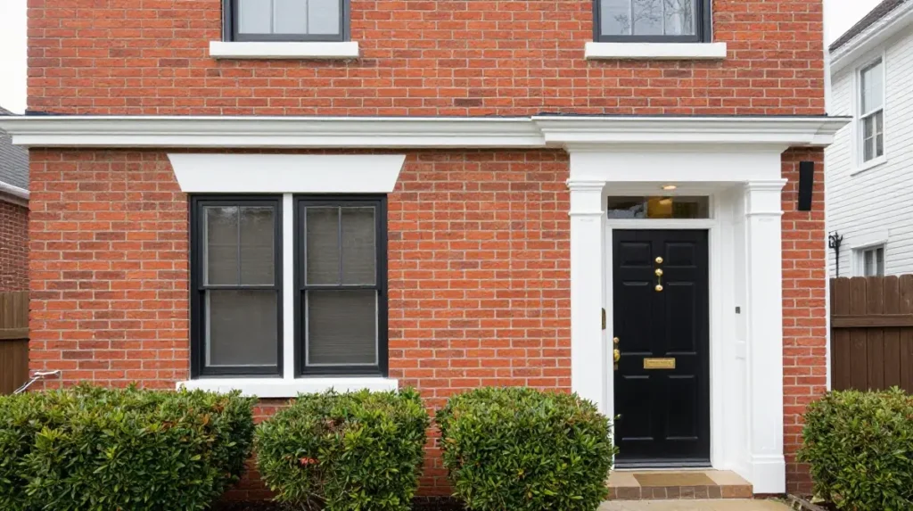 Warm Red Brick With Updated Trim