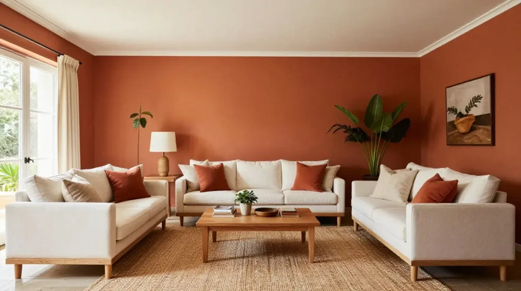 Warm Terracotta and Soft White