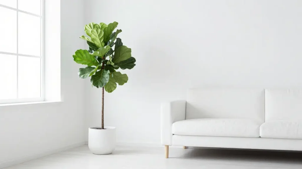 White Room With Plants for a Natural Touch