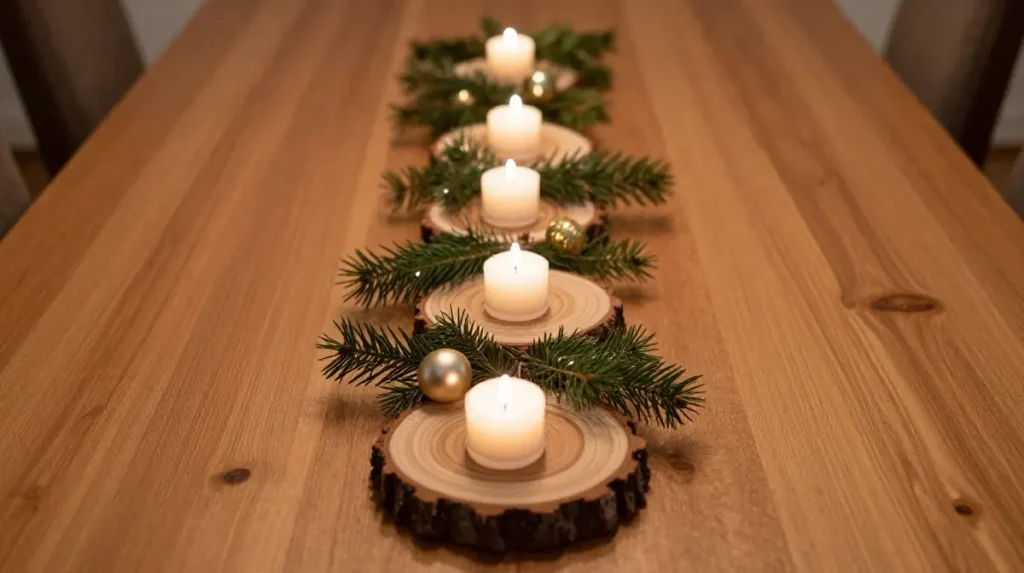 Wood Slice Centerpiece