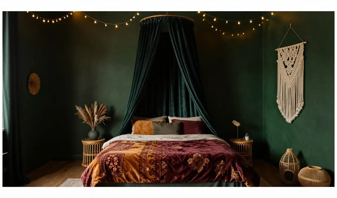 22 Dark Boho Bedroom Design Ideas for Moody Interiors