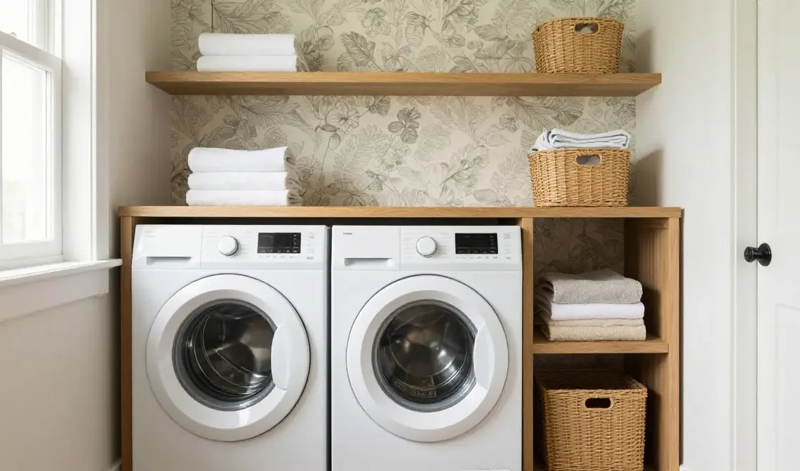 22 Laundry Room Wallpaper Design Ideas for Stylish Walls