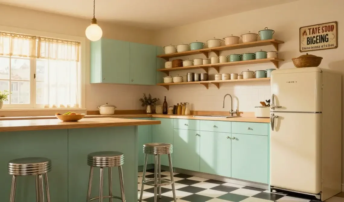 22 Retro Kitchen Pinterest Style Ideas for Vintage Charm
