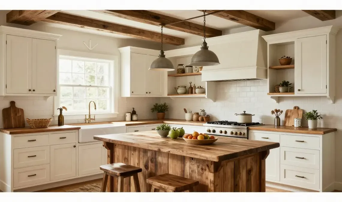 22 Rustic Farmhouse Kitchen Design Ideas for Cozy Spaces