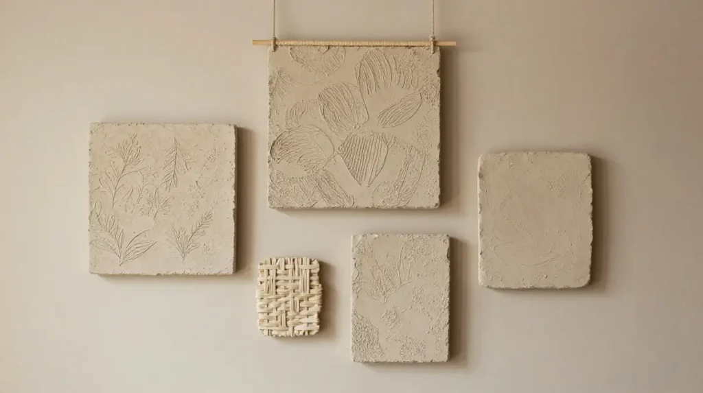 Add Clay Wall Art for Texture
