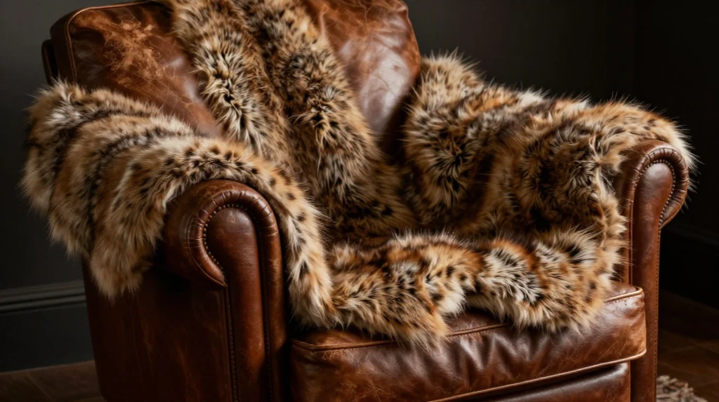 Add Faux Fur Throws for Contrast