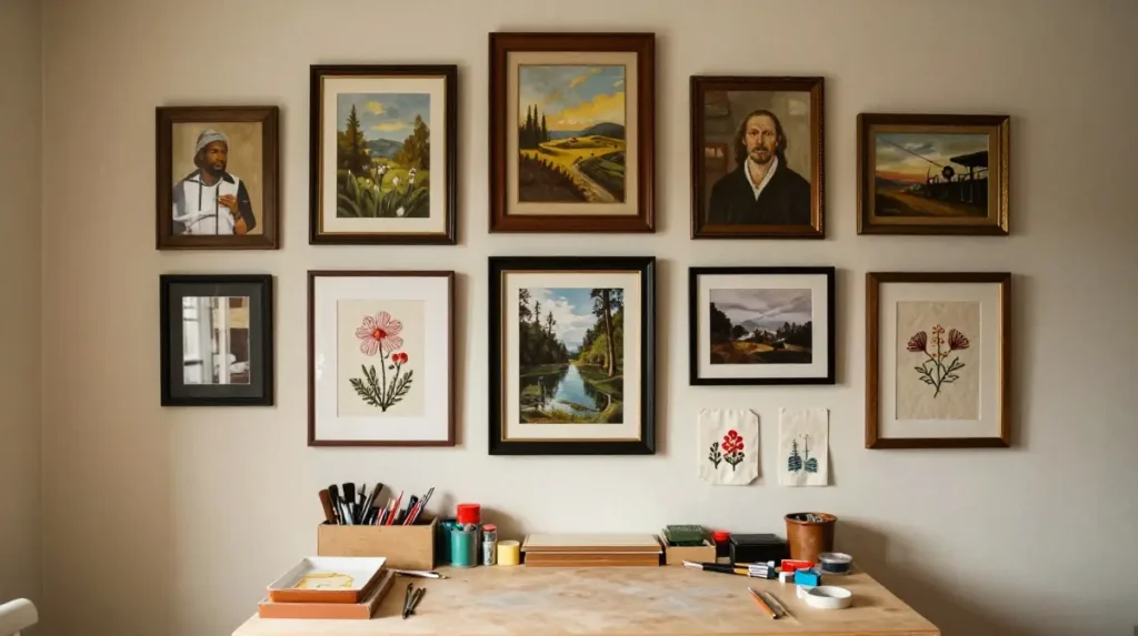 Add a Gallery Wall to Display Your Work