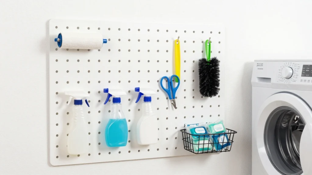Add a Pegboard Wall for Flexible Storage