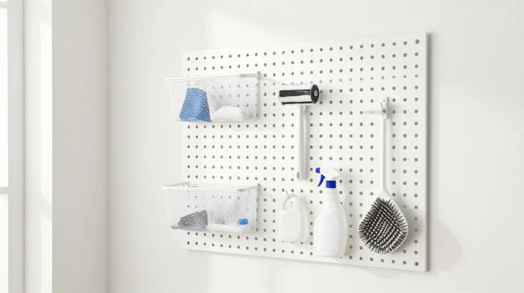 Add a Pegboard for Flexible Wall Storage
