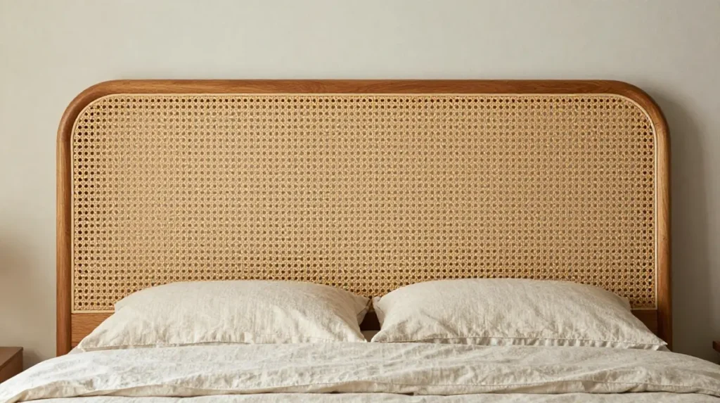 Add a Rattan Headboard or Furniture Piece