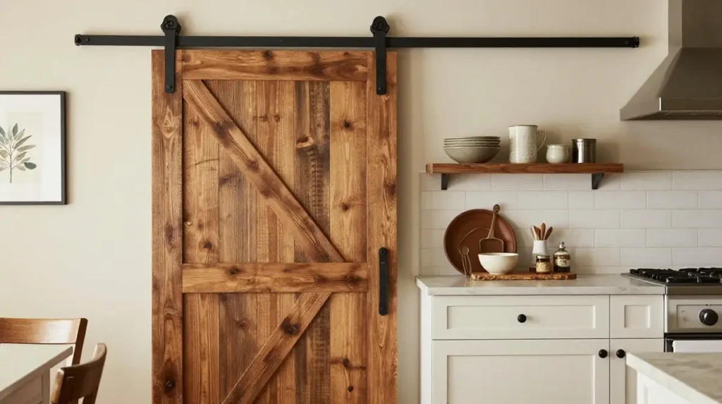 Barn Door Kitchen Ideas for Rustic Appeal