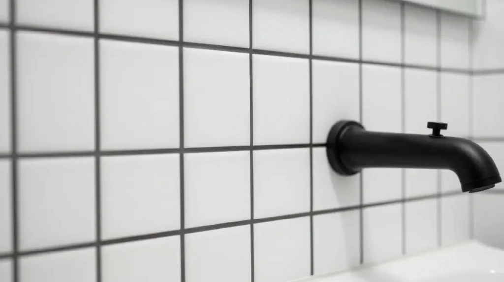 Black Grout as a Design Choice