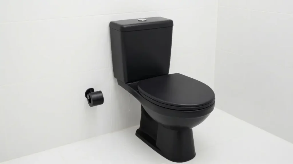 Black Toilet as a Bold Statement
