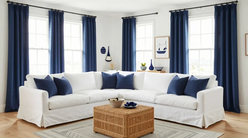 Blue Hamptons Style for a Relaxed Coastal Elegance