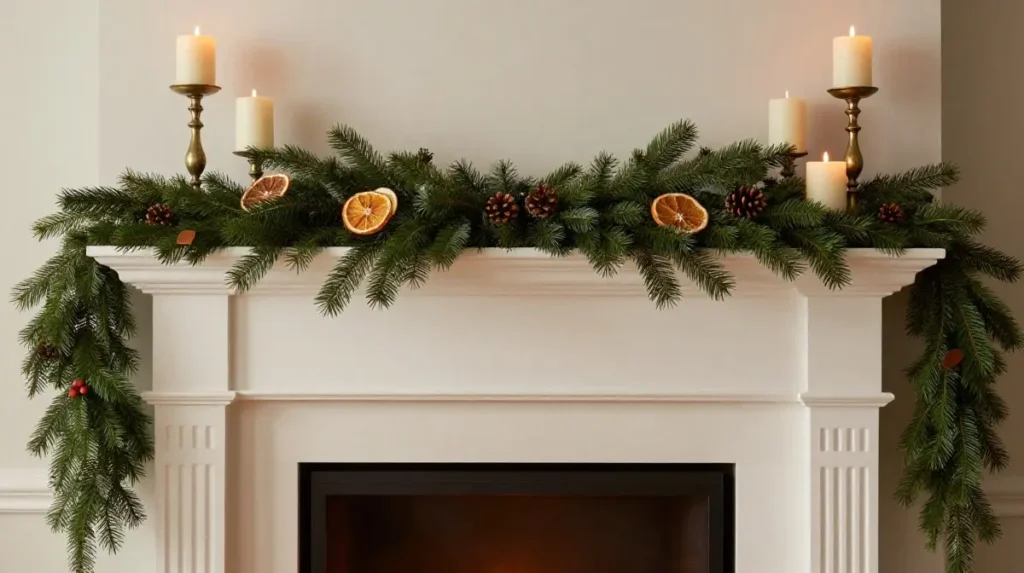 Build a Polished Christmas Mantel Arrangement