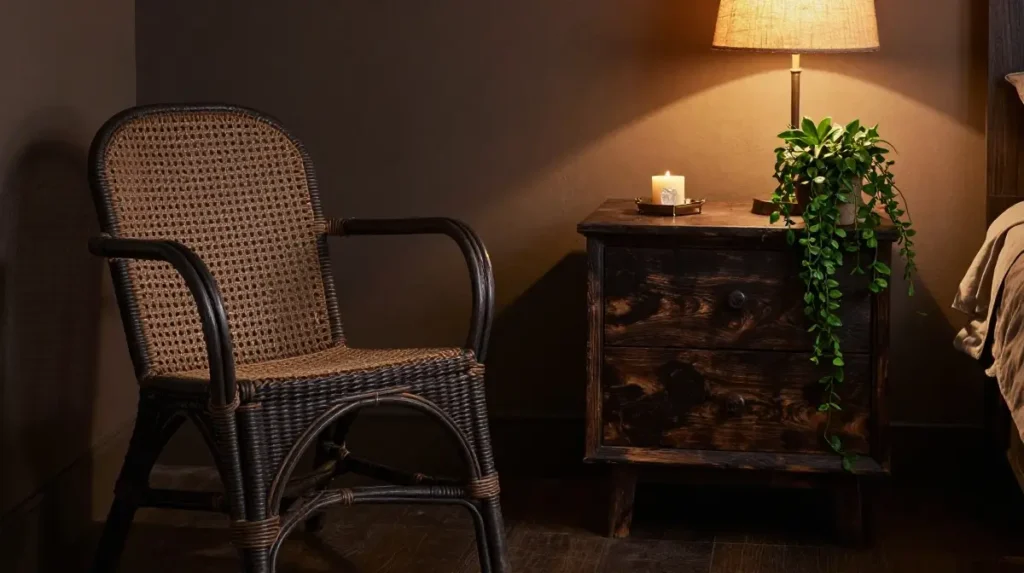 Choose Rattan and Dark Wood Furniture