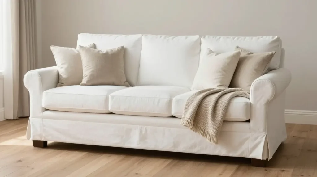 Choose a White Slipcovered Sofa