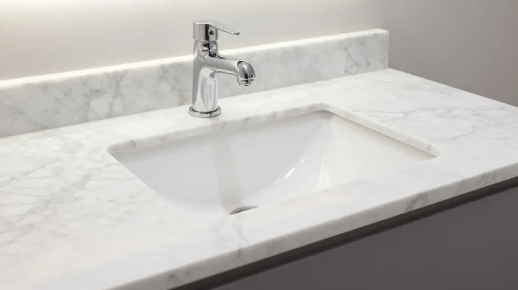 Classic White Marble Countertop